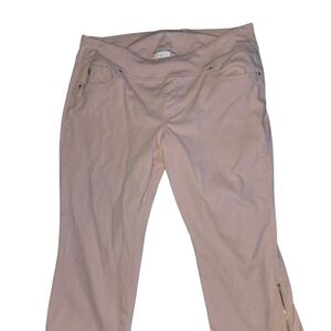 Belle By Kim Graveli US Plus Size Women's 22WP (petite) Pink Cropped Pants